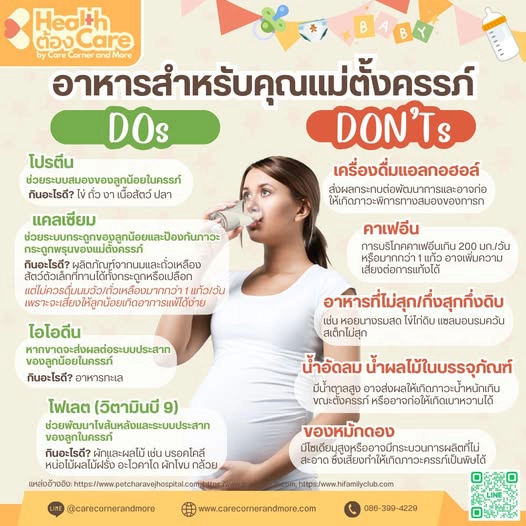 อาหารสำหรับคุณแม่ตั้งครรภ์ อะไรควรกิน อะไรควรเลี่ยง